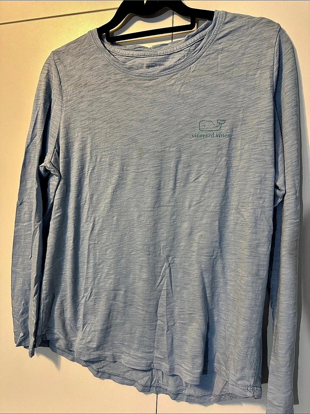 vineyard vines Long-Sleeve Whale Pocket Tee Blue Medium